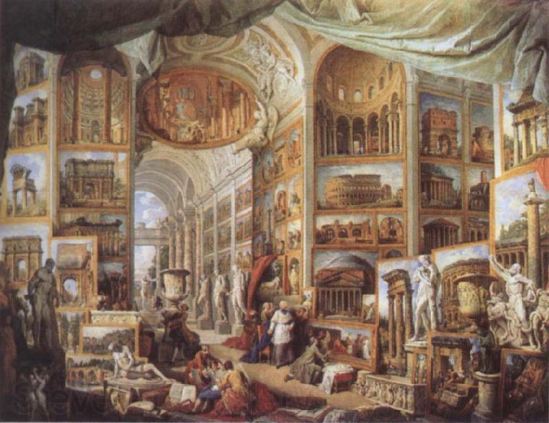 Giovanni Paolo Pannini Roma Antica Norge oil painting art